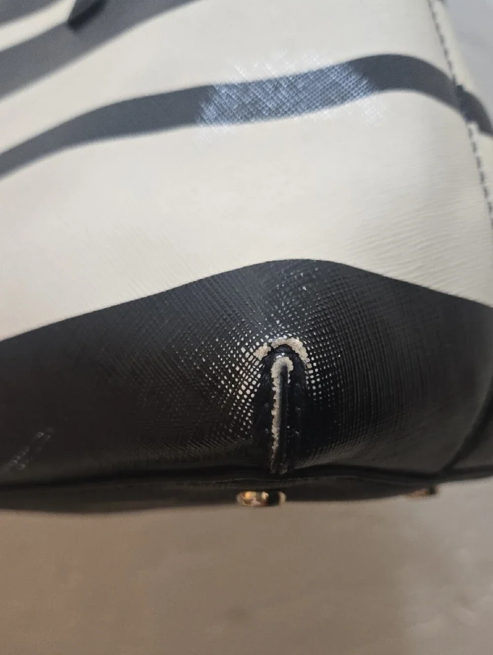 Kate Spade Cedar Street Maise Stripe Domed Satchel With Crossbody Strap